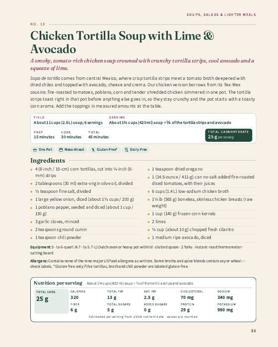 Recipe preview