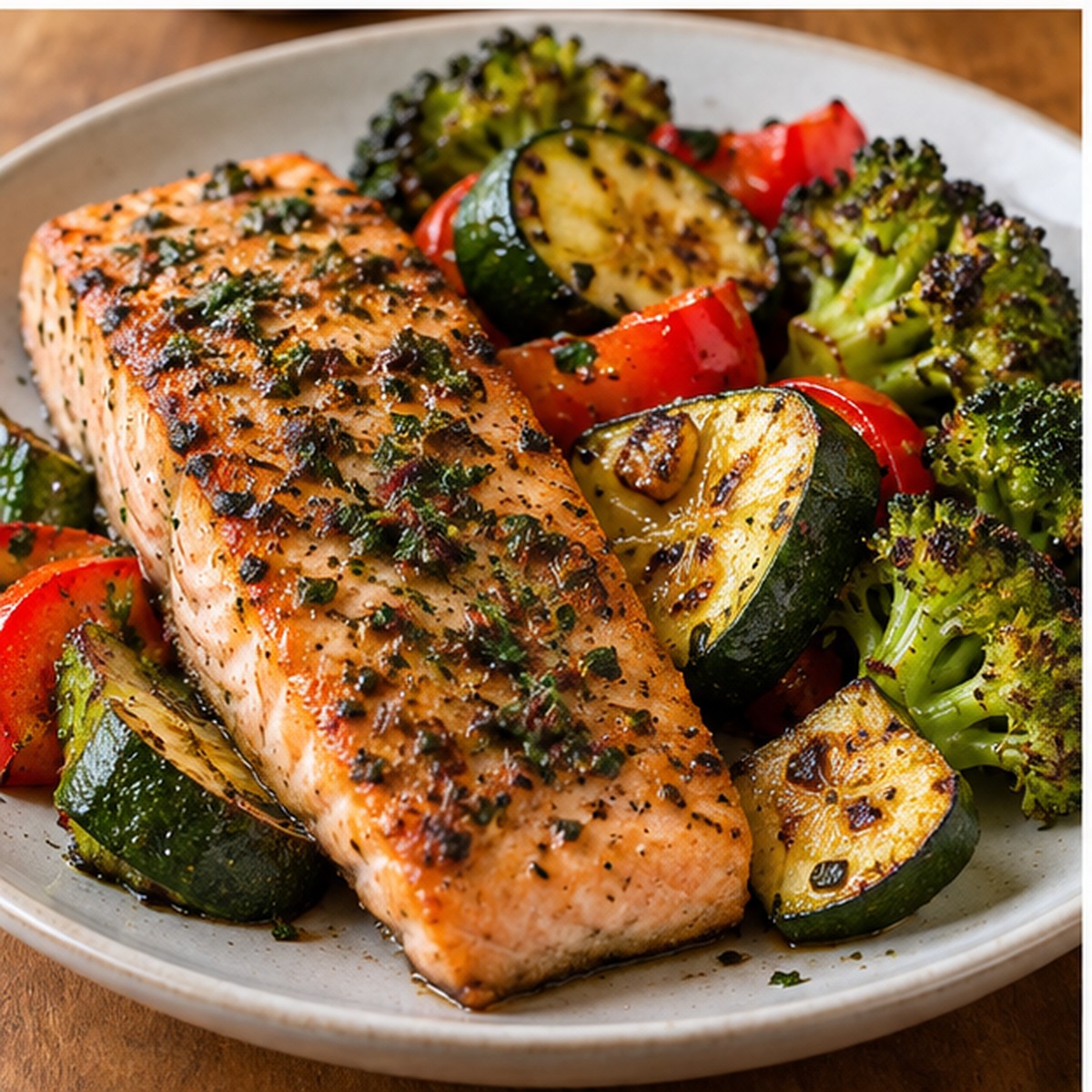 Seafood and vegetables