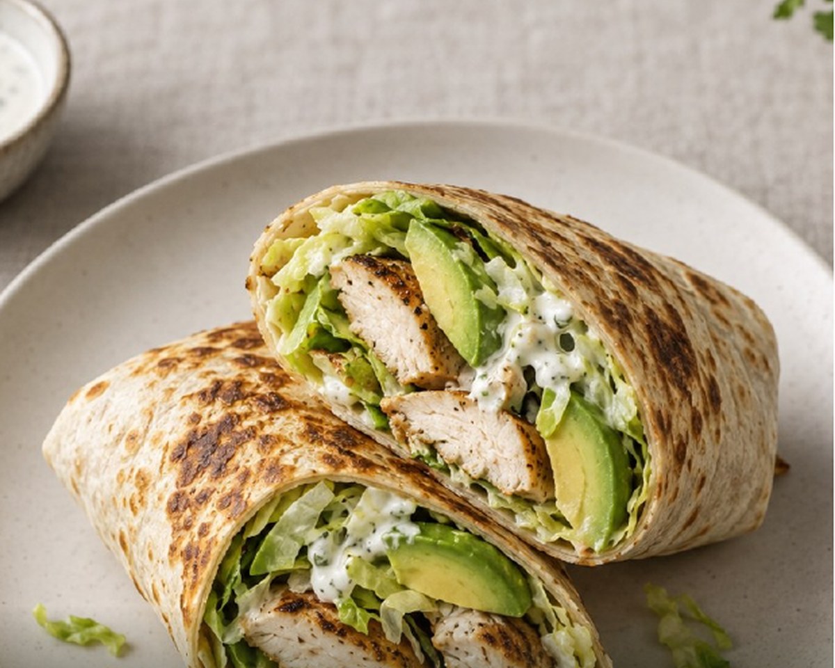 Chicken Avocado Protein Wraps